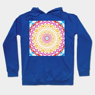 geometric circle of the imagination and life in totonac ecopop wallpaper Hoodie